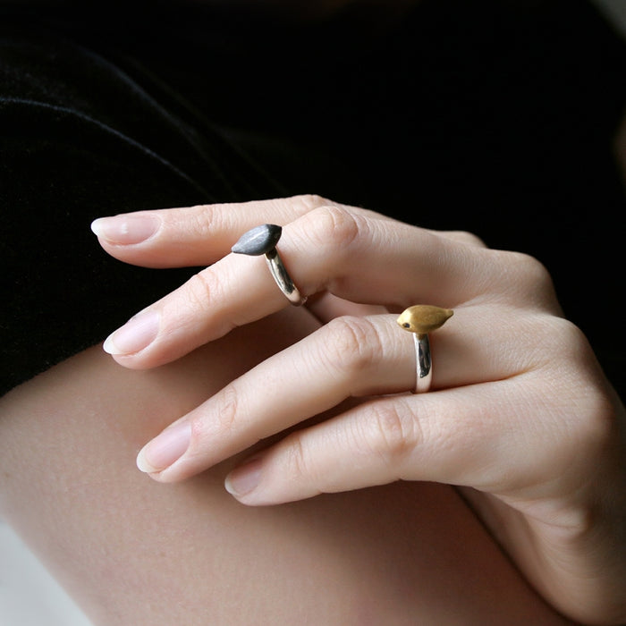 ALCHEMIA.MOSCOW - Blackened SIlver Nightingale Ring