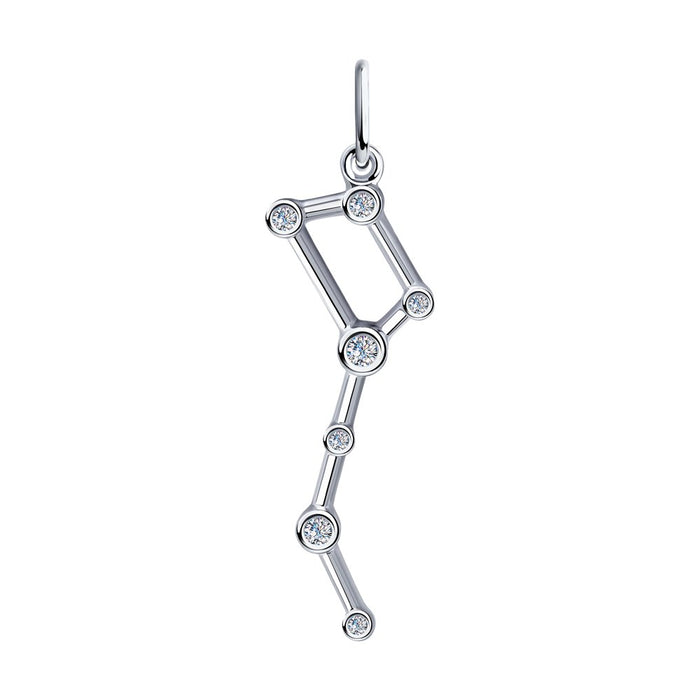 SKLV by SOKOLOV - The Big Dipper Silver Pendant With Cubic Zirconia