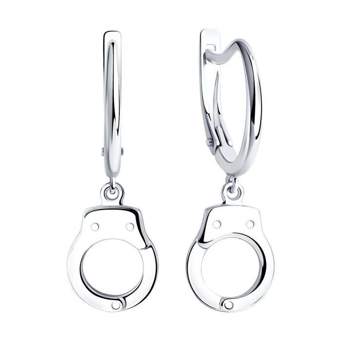 SOKOLOV - Handcuffs Silver Earrings