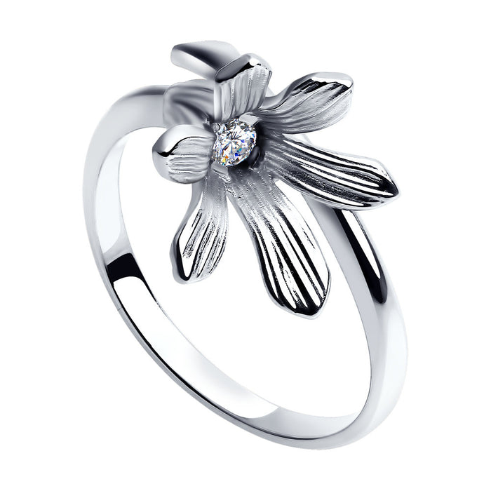 SOKOLOV - Silver Flower Wrap Ring