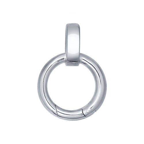 SOKOLOV - Basic Carabiner For Charms - Circle Amulet Necklace Holder - Silver 925