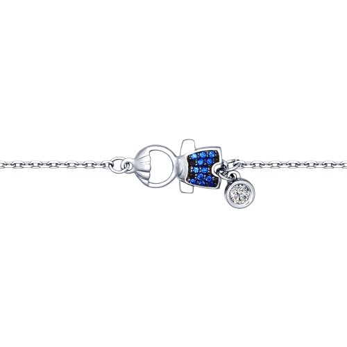 SOKOLOV - Boy Bracelet - Sterling Silver With CZ, Blue