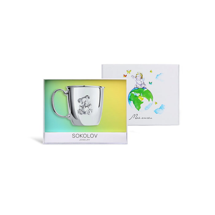 SOKOLOV - Silver 925 Teddy Bear Cup - Perfect Newborn Gift
