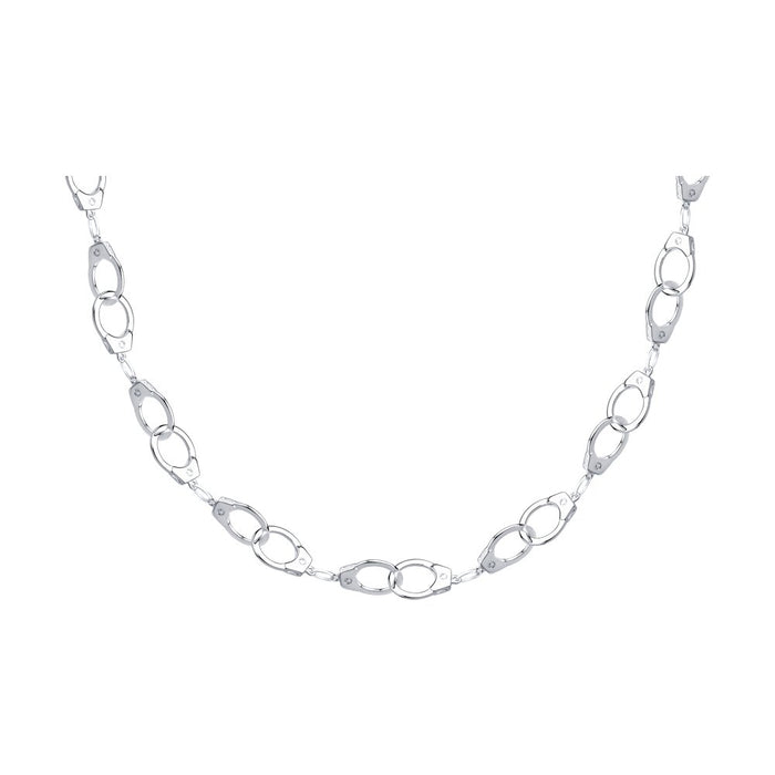 SKLV by SOKOLOV - Thick Silver Handcuffs Necklace
